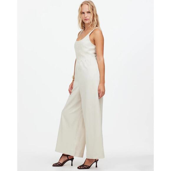 Madewell Ivory Wide-Leg Jumpsuit - Picture 2 of 5